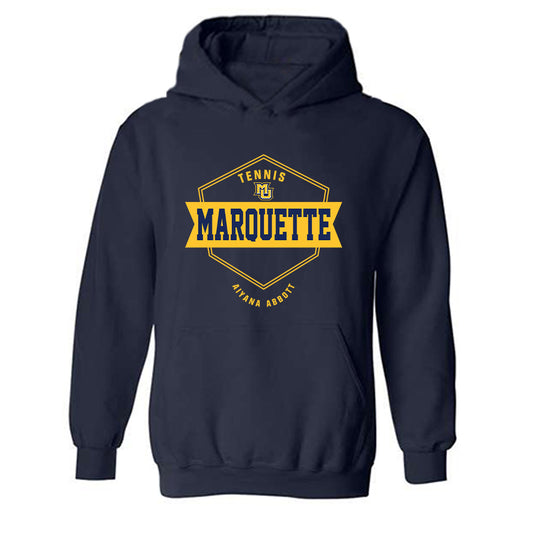 Marquette - NCAA Women's Tennis : Aiyana Abbott - Fashion Shersey Hooded Sweatshirt