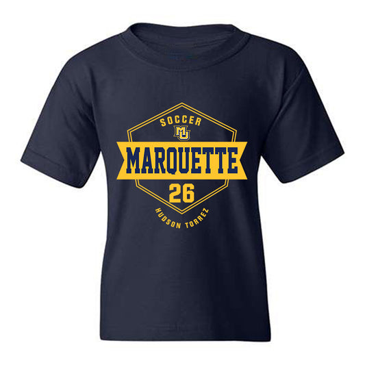Marquette - NCAA Men's Soccer : Hudson Torrez - Fashion Shersey Youth T-Shirt-0