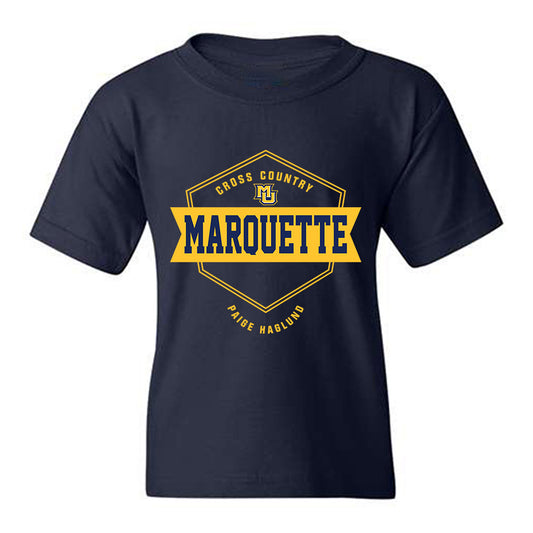 Marquette - NCAA Women's Cross Country : Paige Haglund - Fashion Shersey Youth T-Shirt-0