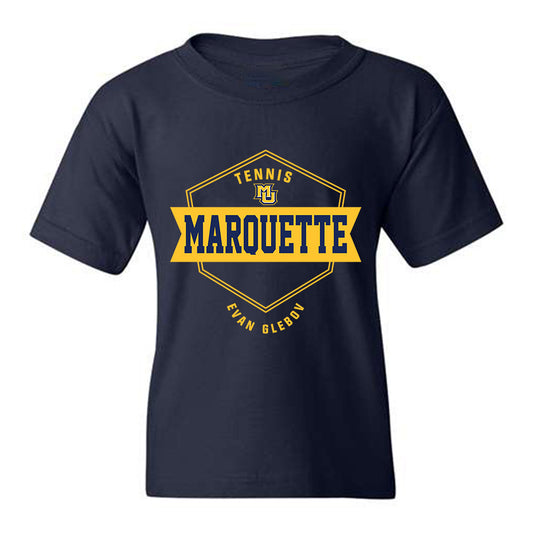 Marquette - NCAA Men's Tennis : Evan Glebov - Fashion Shersey Youth T-Shirt