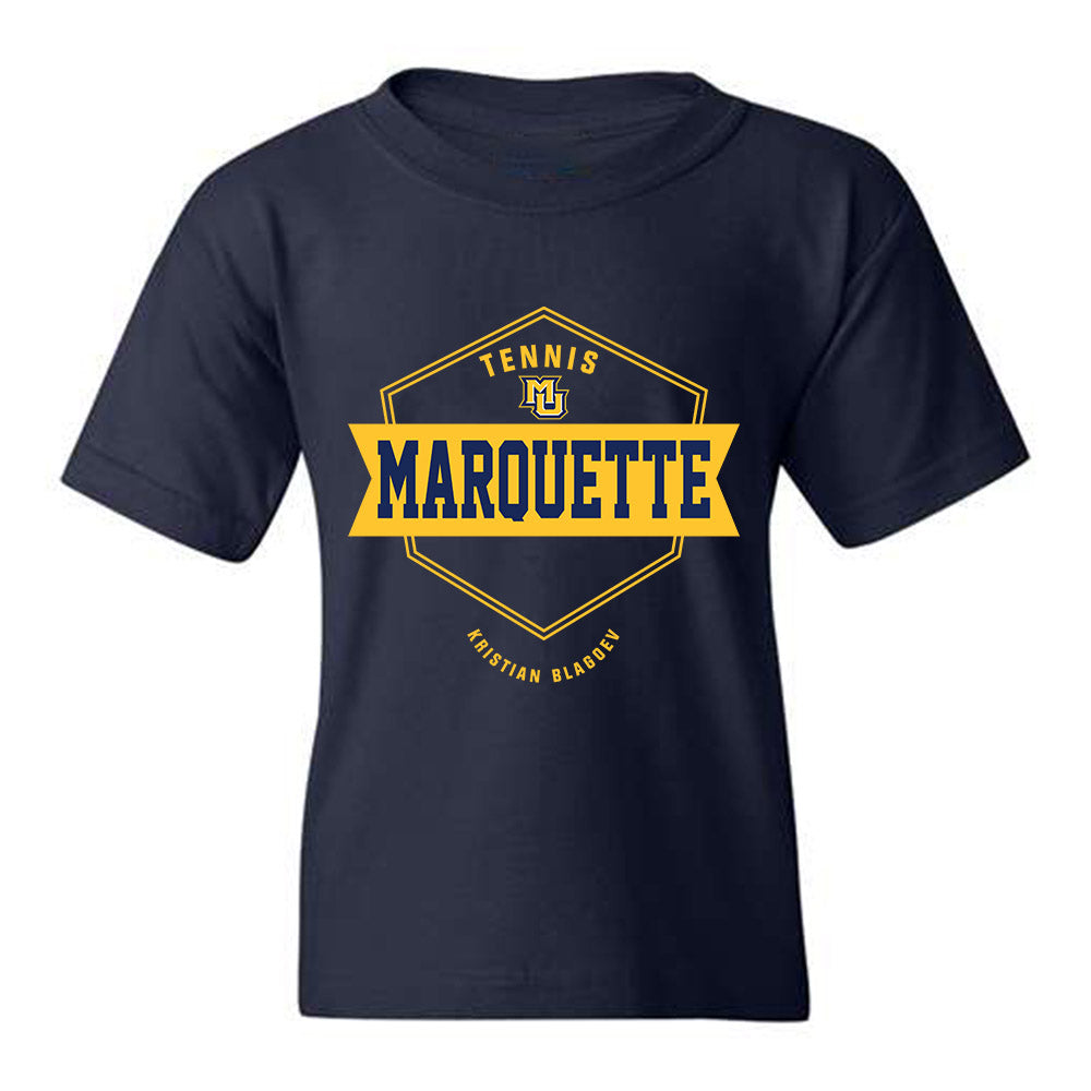 Marquette - NCAA Men's Tennis : Kristian Blagoev - Fashion Shersey Youth T-Shirt