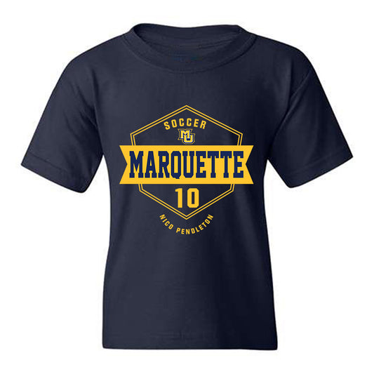 Marquette - NCAA Men's Soccer : Nico Pendleton - Fashion Shersey Youth T-Shirt-0