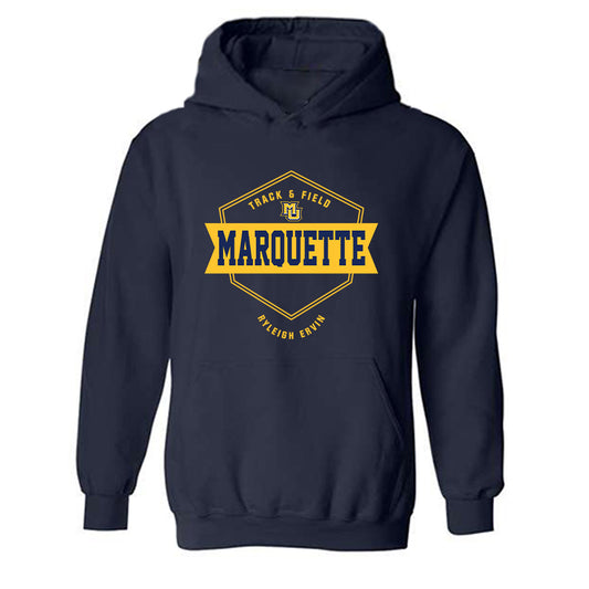 Marquette - NCAA Women's Track & Field : Ryleigh Ervin - Fashion Shersey Hooded Sweatshirt-0