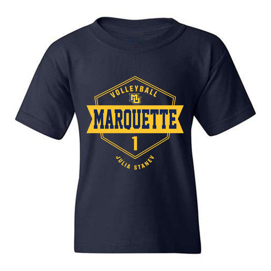 Marquette - NCAA Women's Volleyball : Julia Stanev - Fashion Shersey Youth T-Shirt-0