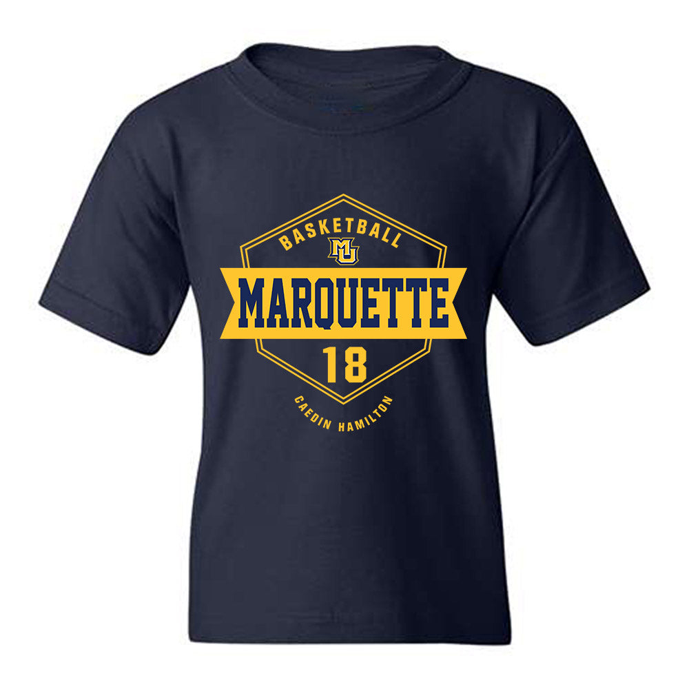 Marquette - NCAA Men's Basketball : Caedin Hamilton - Fashion Shersey Youth T-Shirt-0