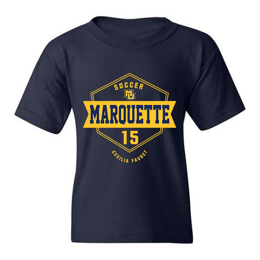 Marquette - NCAA Women's Soccer : Cecilia Favret - Fashion Shersey Youth T-Shirt