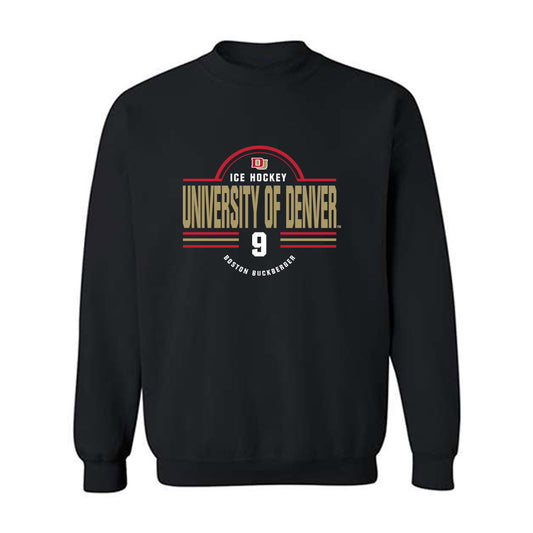 DU - NCAA Men's Ice Hockey : Boston Buckberger - Classic Fashion Shersey Crewneck Sweatshirt-0