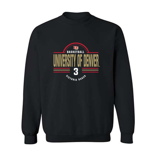 DU - NCAA Women's Basketball : Victoria Baker - Classic Fashion Shersey Crewneck Sweatshirt-0