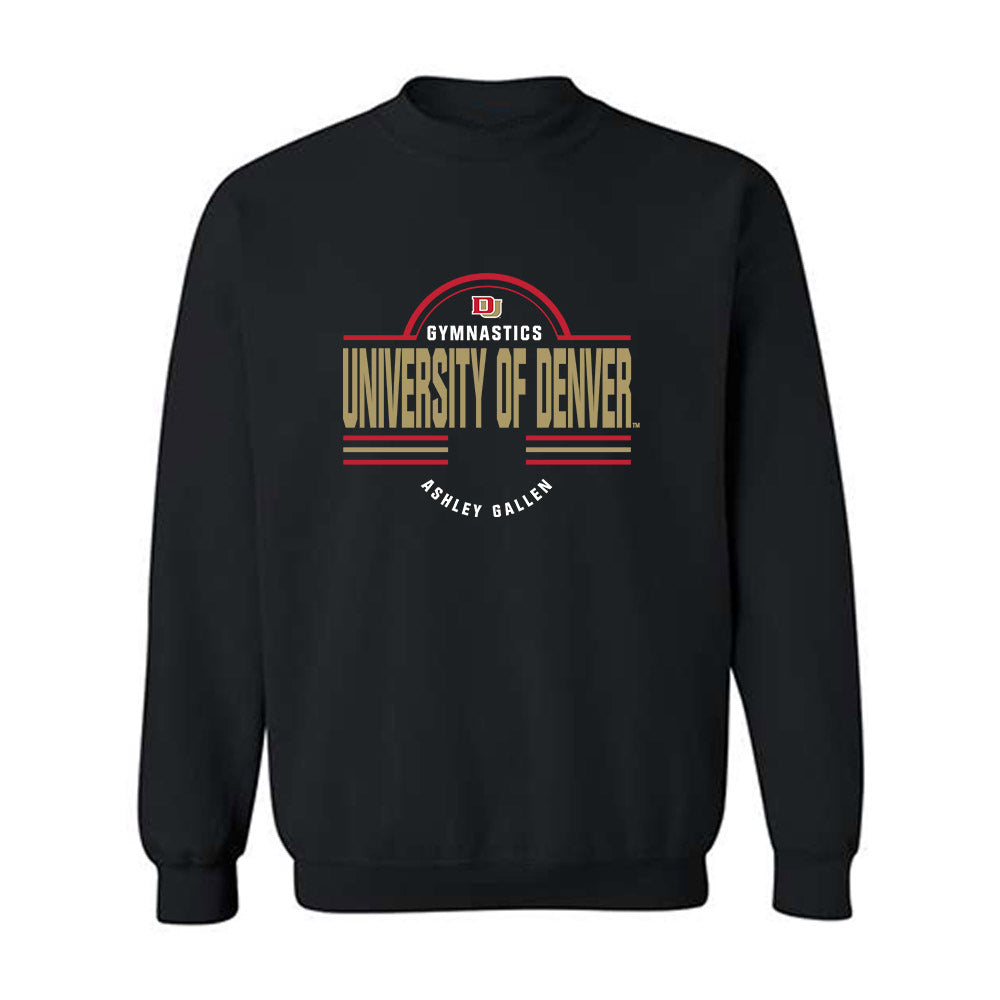 DU - NCAA Women's Gymnastics : Ashley Gallen - Classic Fashion Shersey Crewneck Sweatshirt-0