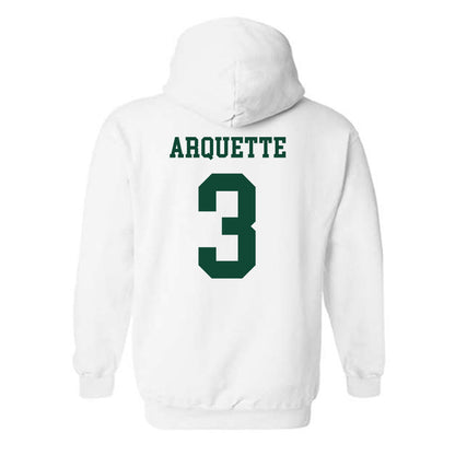 Hawaii - NCAA Women's Volleyball : Adrianna Arquette - Classic Shersey Hooded Sweatshirt-1