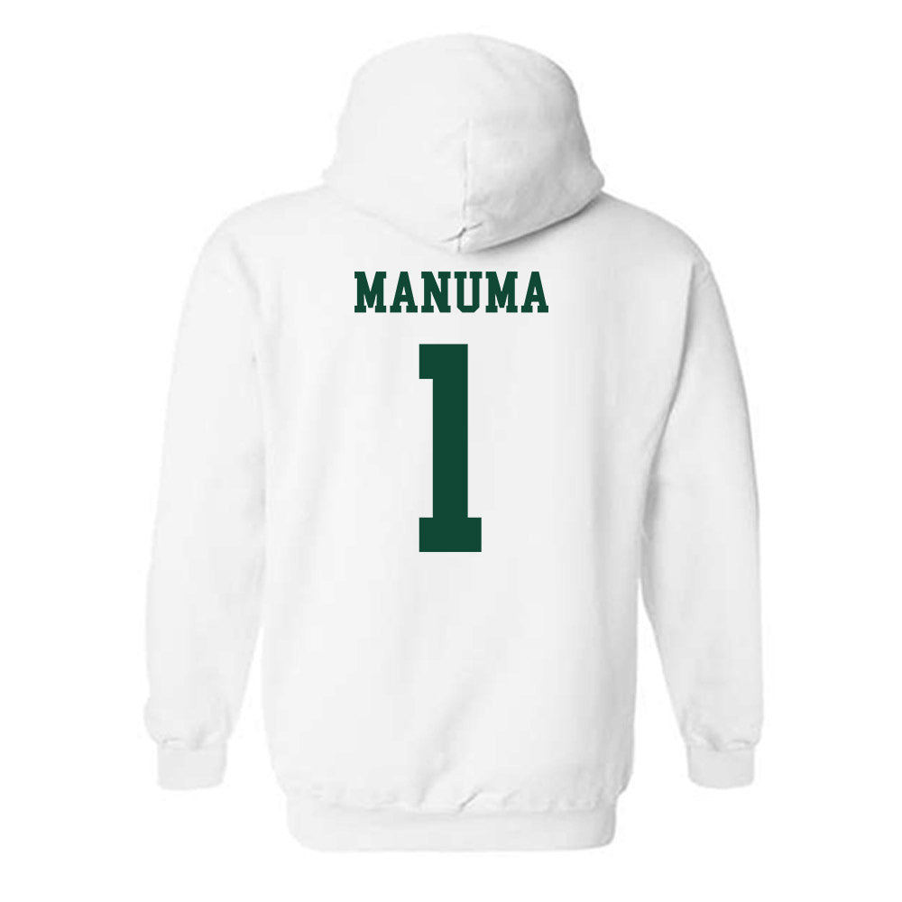 Hawaii - NCAA Football : Peter Manuma - Classic Shersey Hooded Sweatshirt-1