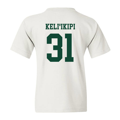 Hawaii - NCAA Football : Tryton Keli'ikipi - Classic Shersey Youth T-Shirt-1