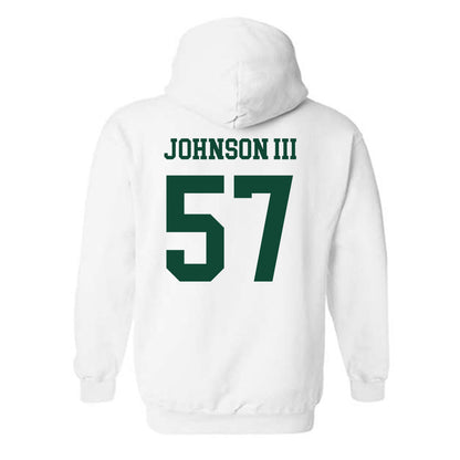 Hawaii - NCAA Football : Jackie Johnson III - Classic Shersey Hooded Sweatshirt-1