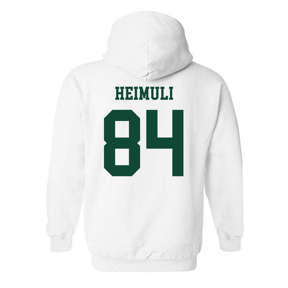 Hawaii - NCAA Football : Jarvis Heimuli - Classic Shersey Hooded Sweatshirt-1