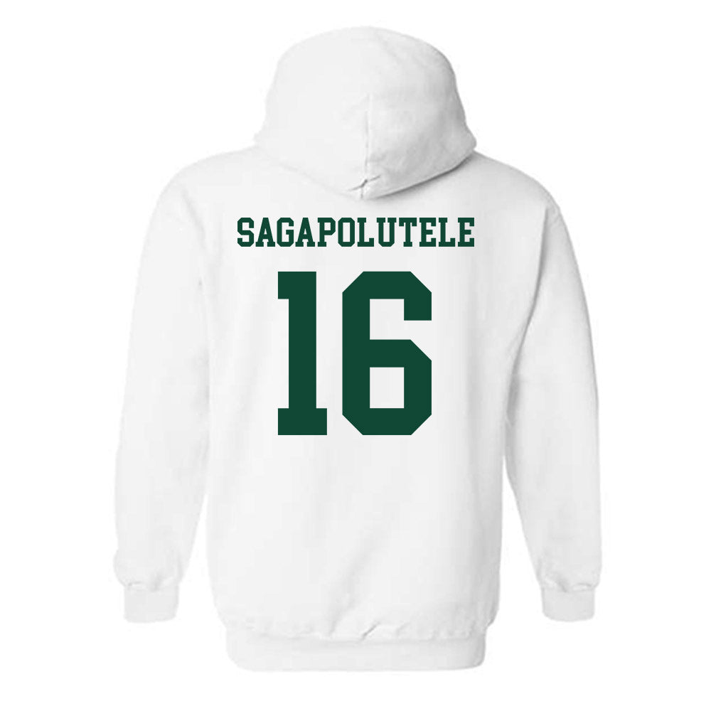 Hawaii - NCAA Football : John-Keawe Sagapolutele - Classic Fashion Shersey Hooded Sweatshirt