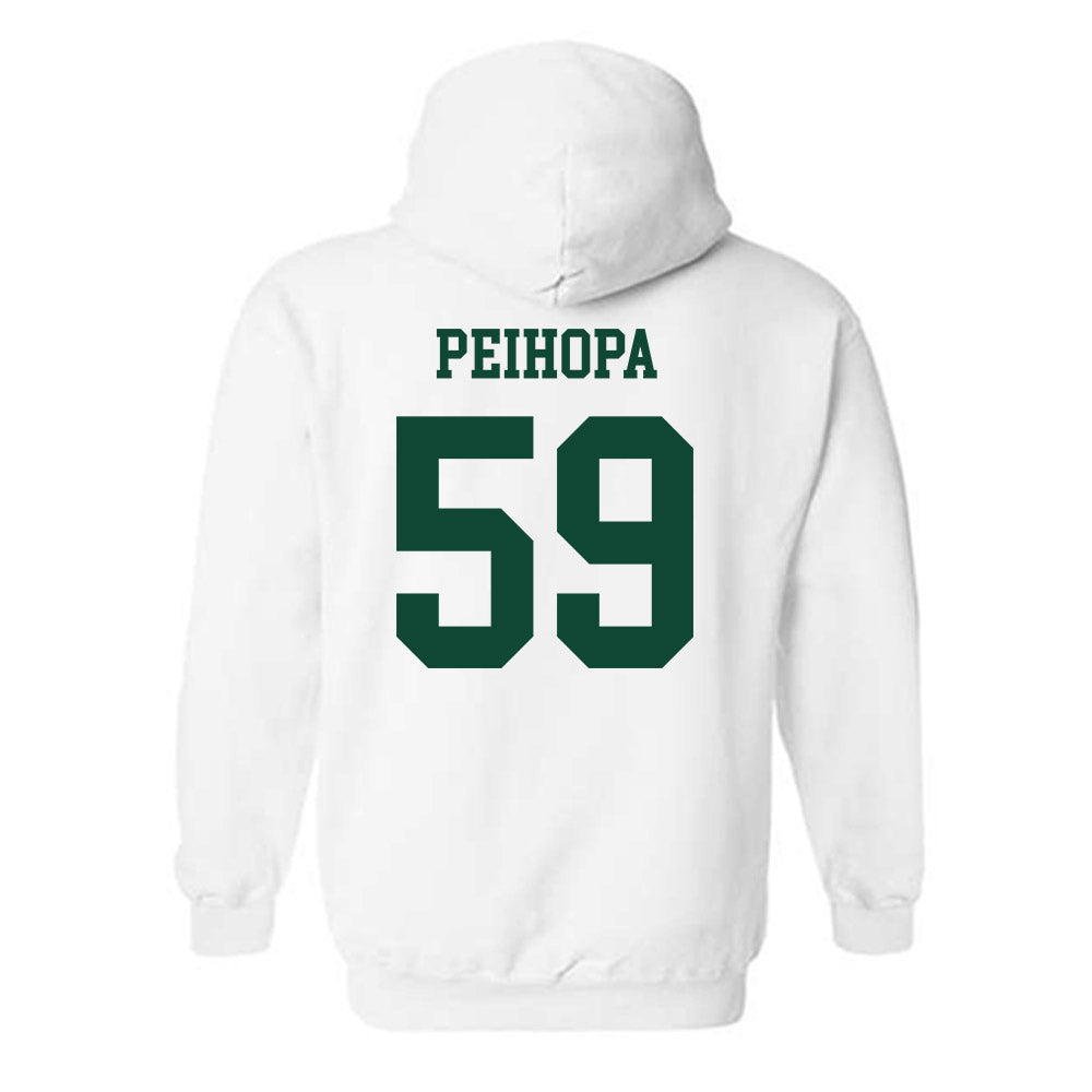 Hawaii - NCAA Football : Kuao Peihopa - Classic Shersey Hooded Sweatshirt-1