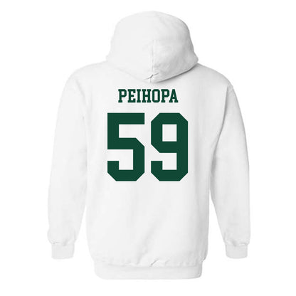 Hawaii - NCAA Football : Kuao Peihopa - Classic Shersey Hooded Sweatshirt-1