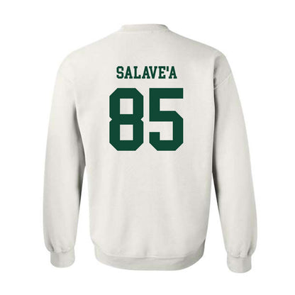 Hawaii - NCAA Football : Okland Salave'a - Classic Shersey Crewneck Sweatshirt-1