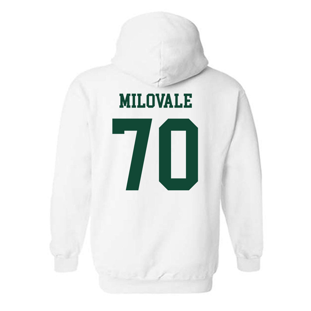 Hawaii - NCAA Football : James Milovale - Classic Shersey Hooded Sweatshirt-1