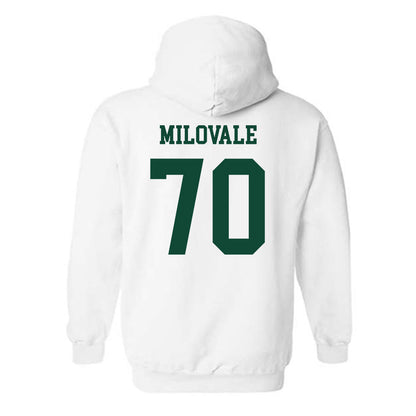Hawaii - NCAA Football : James Milovale - Classic Shersey Hooded Sweatshirt-1