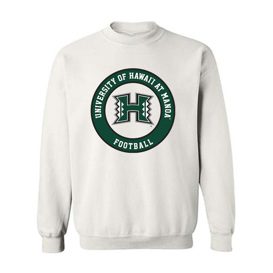 Hawaii - NCAA Football : Wynden Hoohuli - Classic Shersey Crewneck Sweatshirt-0