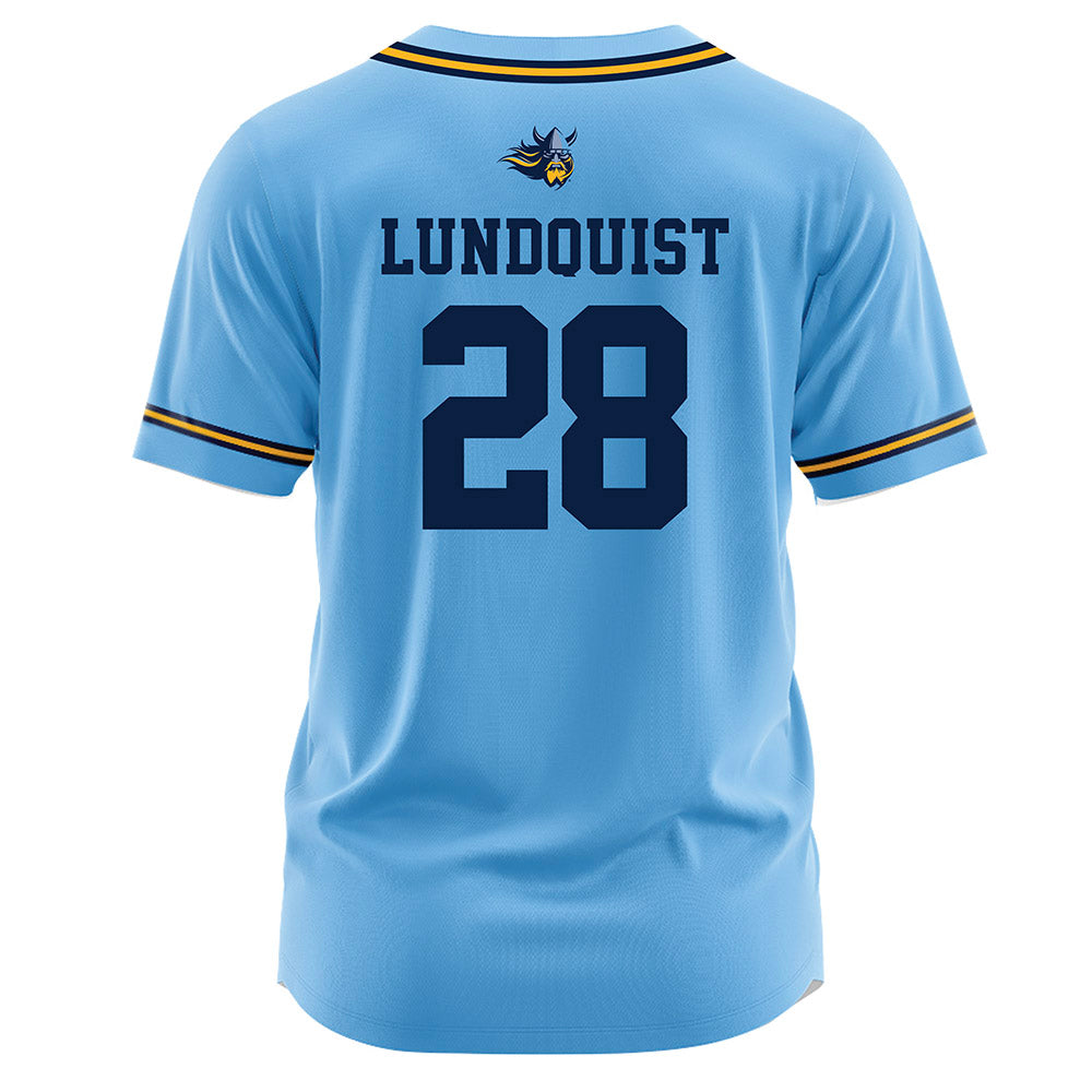 AU - NCAA Baseball : Jake Lundquist - Light Blue Jersey-1