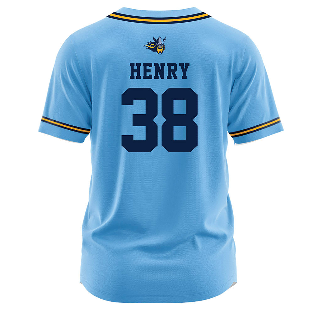 AU - NCAA Baseball : Will Henry - Light Blue Jersey-1