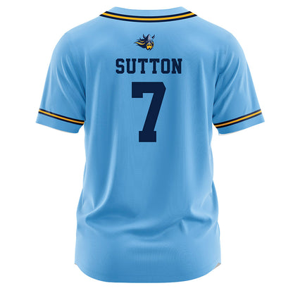 AU - NCAA Baseball : Jack Sutton - Light Blue Jersey