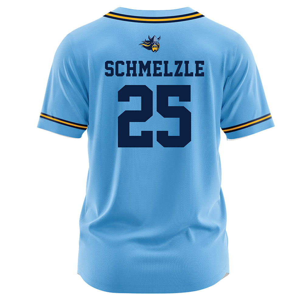 AU - NCAA Baseball : Cal Schmelzle - Light Blue Jersey-1