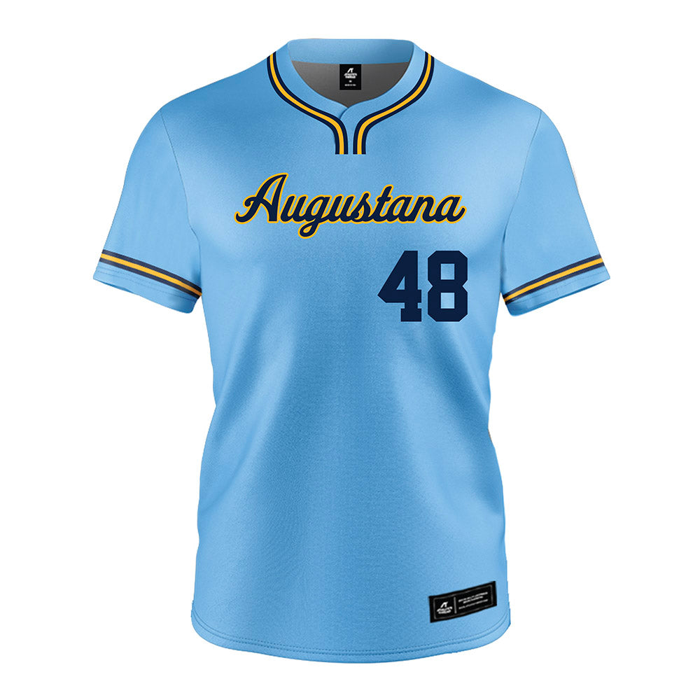 AU - NCAA Baseball : Caden Oberbroekling - Light Blue Jersey-0