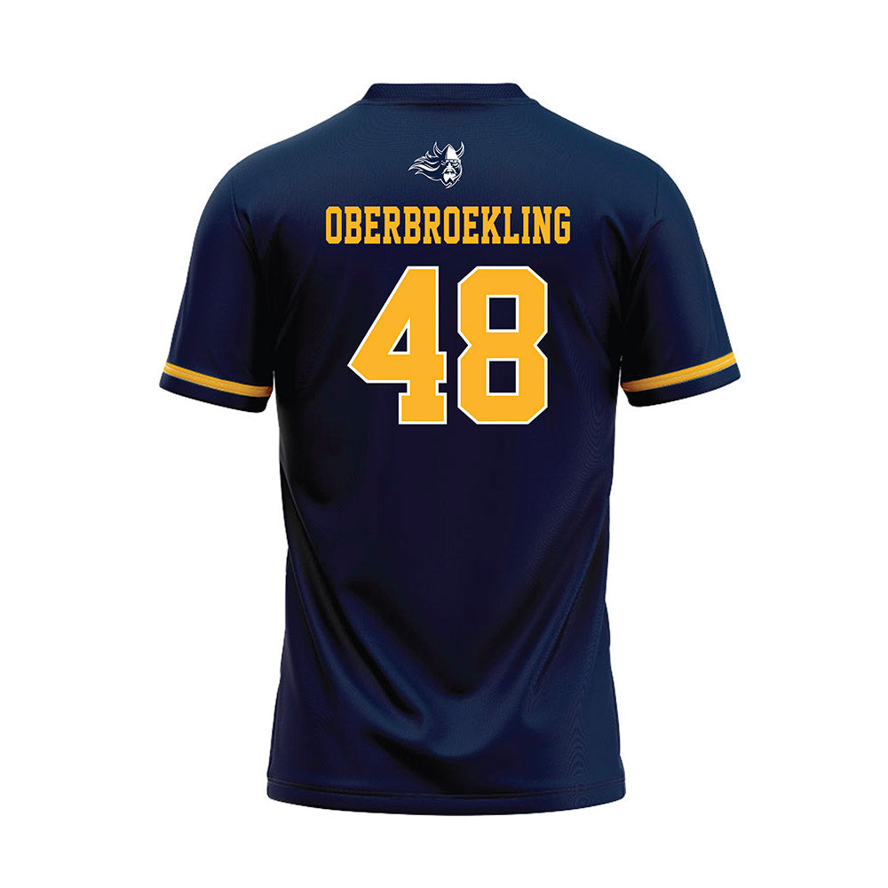 AU - NCAA Baseball : Caden Oberbroekling - Navy Jersey-1