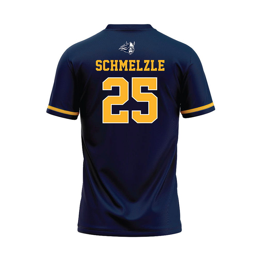 AU - NCAA Baseball : Cal Schmelzle - Navy Baseball Jersey-1