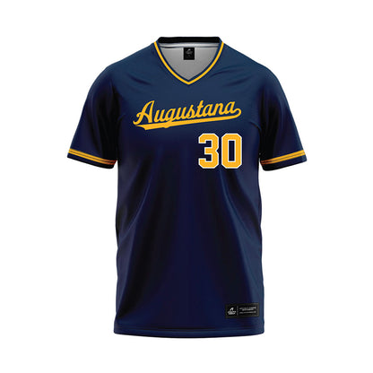 AU - NCAA Baseball : Carson Walker - Navy Jersey-0