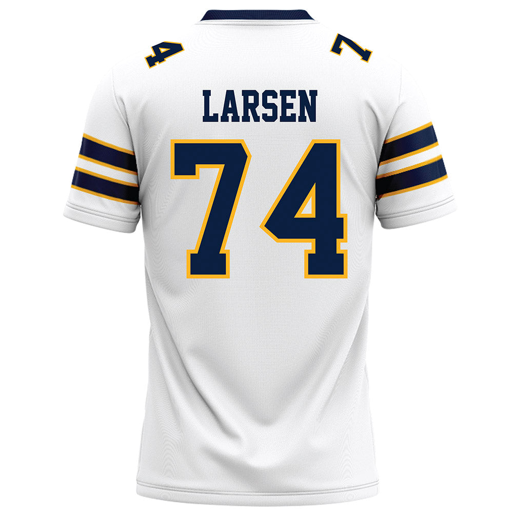 AU - NCAA Football : Josh Larsen - White Football Jersey-1