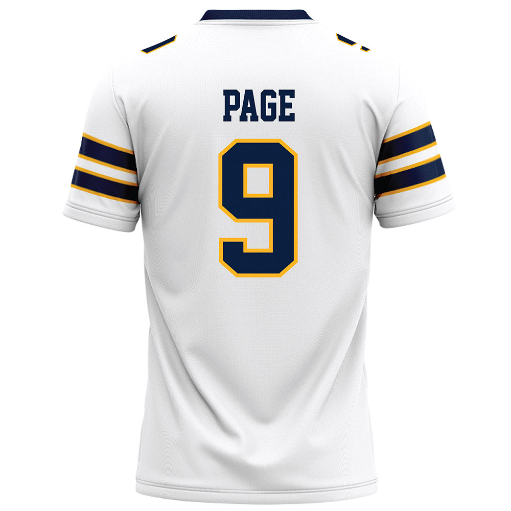 AU - NCAA Football : DJ Page - White Football Jersey-1