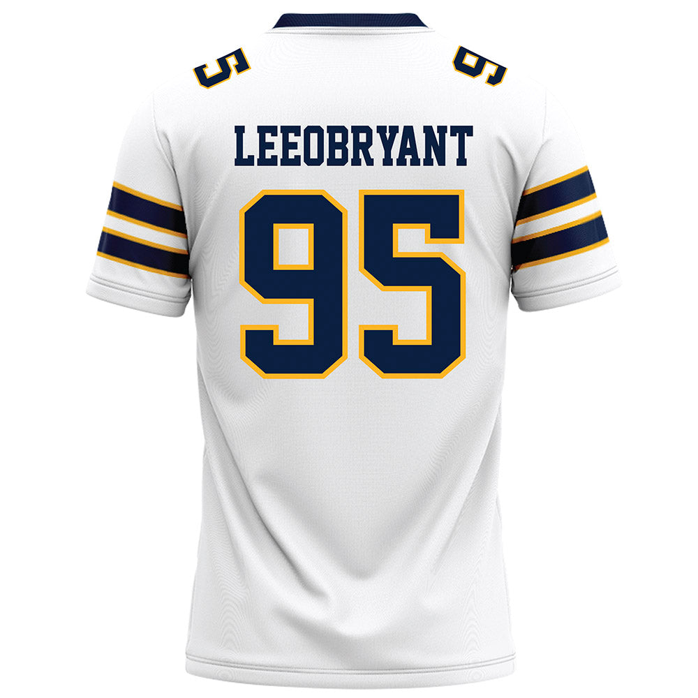AU - NCAA Football : Joshua Leeobryant - White Football Jersey-1