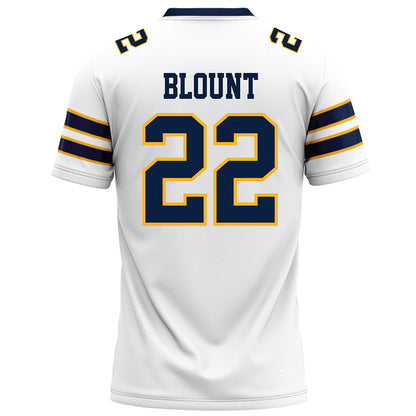 AU - NCAA Football : Breylon Blount - White Football Jersey-1