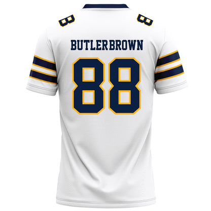 AU - NCAA Football : Marvanous Butler-Brown - White Football Jersey-1