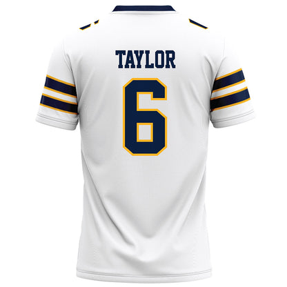 AU - NCAA Football : Myles Taylor - White Football Jersey