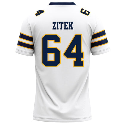AU - NCAA Football : Jake Zitek - White Football Jersey-1