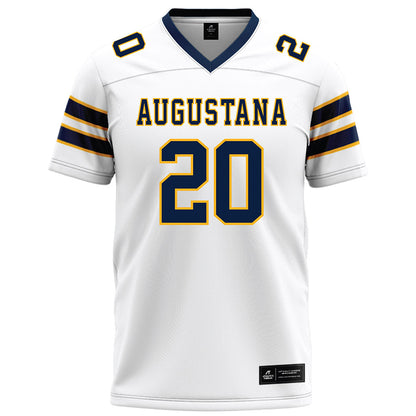 AU - NCAA Football : Dante Brown - White Football Jersey-0