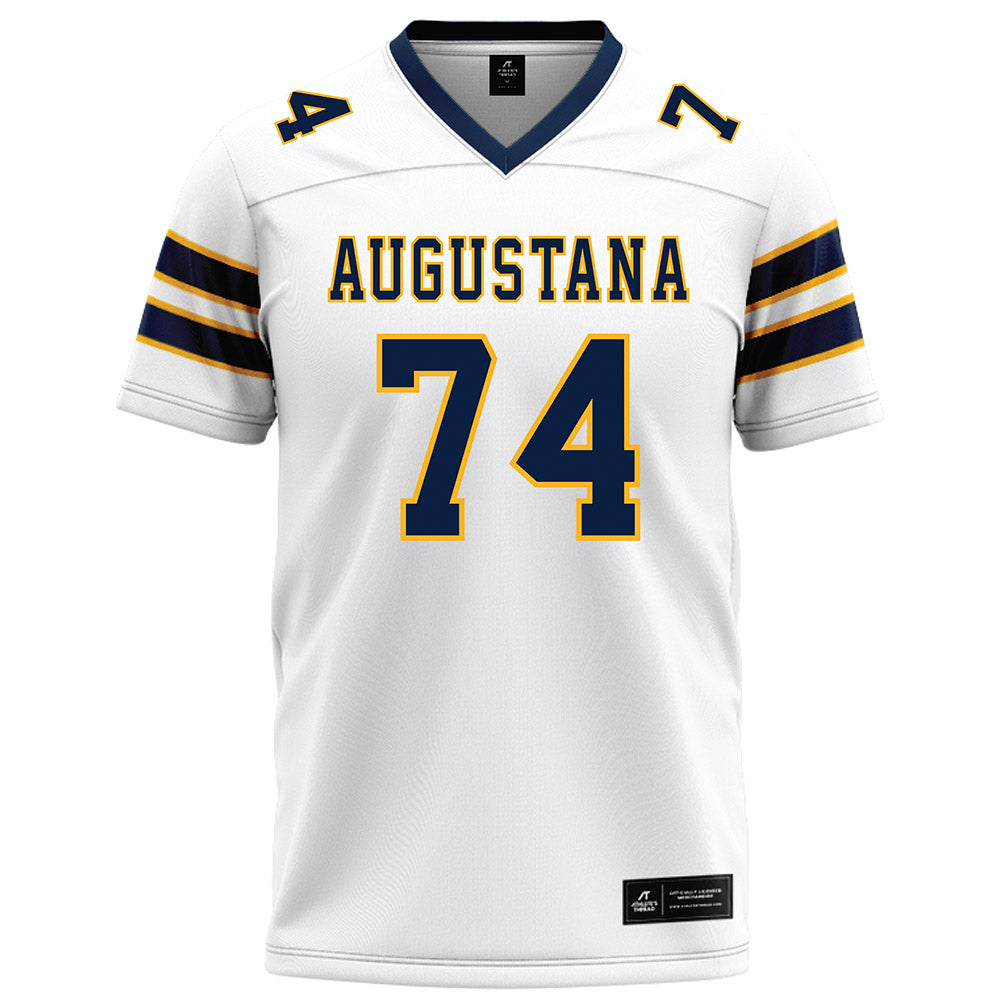 AU - NCAA Football : Josh Larsen - White Football Jersey-0