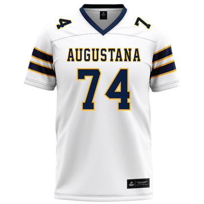 AU - NCAA Football : Josh Larsen - White Football Jersey-0