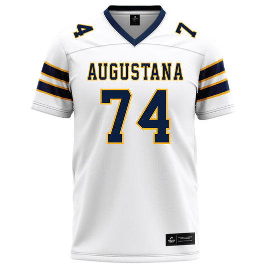 AU - NCAA Football : Josh Larsen - White Football Jersey-0