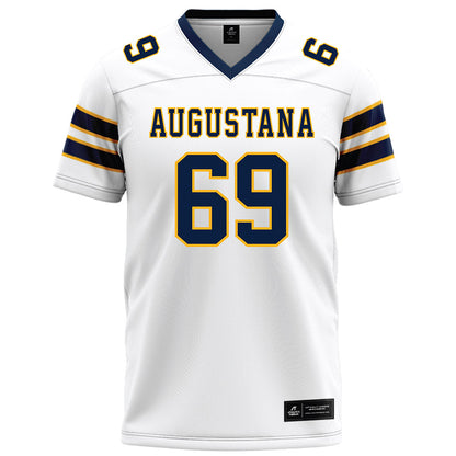 AU - NCAA Football : Elliott Renville - White Football Jersey-0