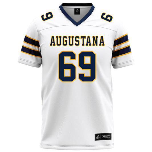 AU - NCAA Football : Elliott Renville - White Football Jersey-0