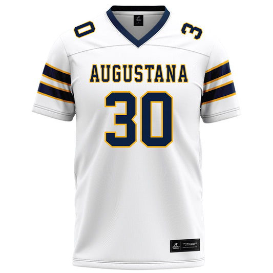 AU - NCAA Football : Luke Francis - White Football Jersey-0