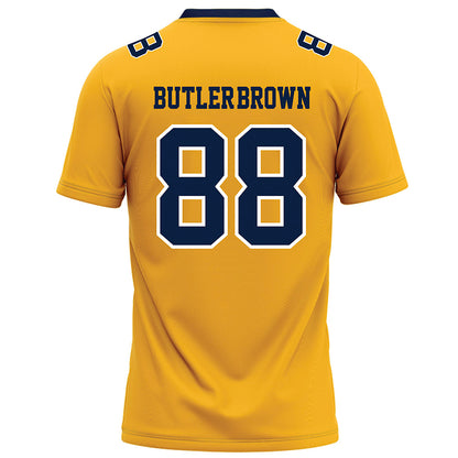 AU - NCAA Football : Marvanous Butler-Brown - Gold Football Jersey-1