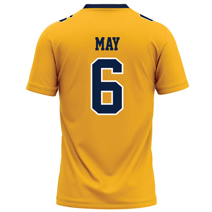 AU - NCAA Football : Neal May - Gold Football Jersey-1