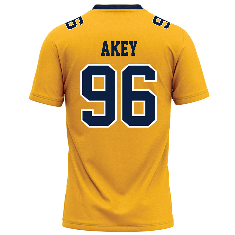 AU - NCAA Football : Connor Akey - Gold Football Jersey-1